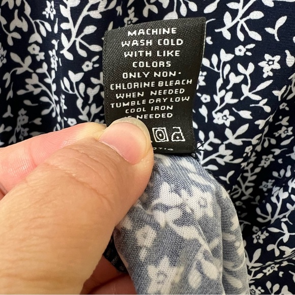 MSK Black and White Floral Midi Dress Size M - Picture 5 of 5